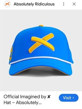 Absolutely Ridiculous Ookla Blue Hat. NWT
